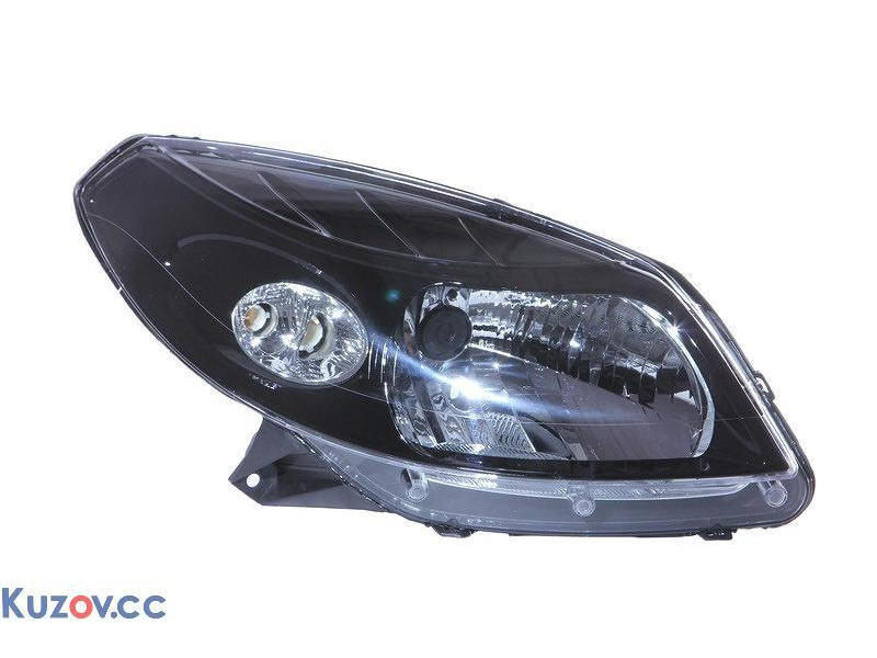 Фара права Renault Sandero 08-13 (TYC) чорна 260104793R