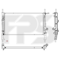 Радіатор охолодження двигуна Ford Transit (AVA) FP 28 A842-X