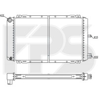 Радіатор охолодження двигуна Ford Fiesta 1 / Fiesta 2 (FPS) FP 28 A150