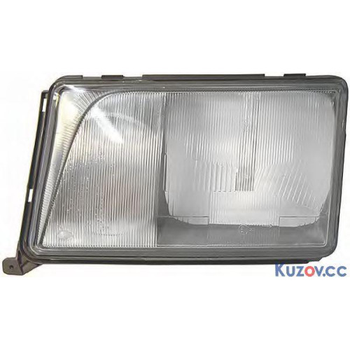 Скло фари праве (з рамкою) Mercedes 124 1993-1996 TYC