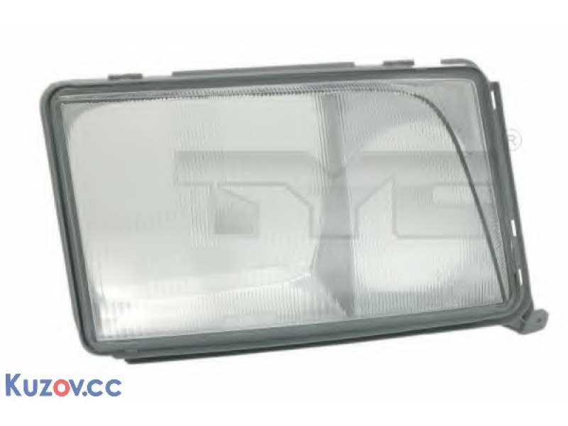 Скло фари ліве (з рамкою) Mercedes 124 1993-1996 TYC