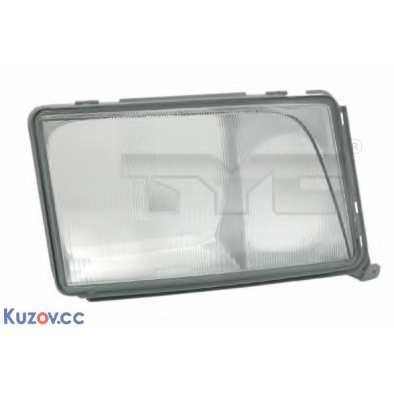 Скло фари ліве (з рамкою) Mercedes 124 1993-1996 TYC