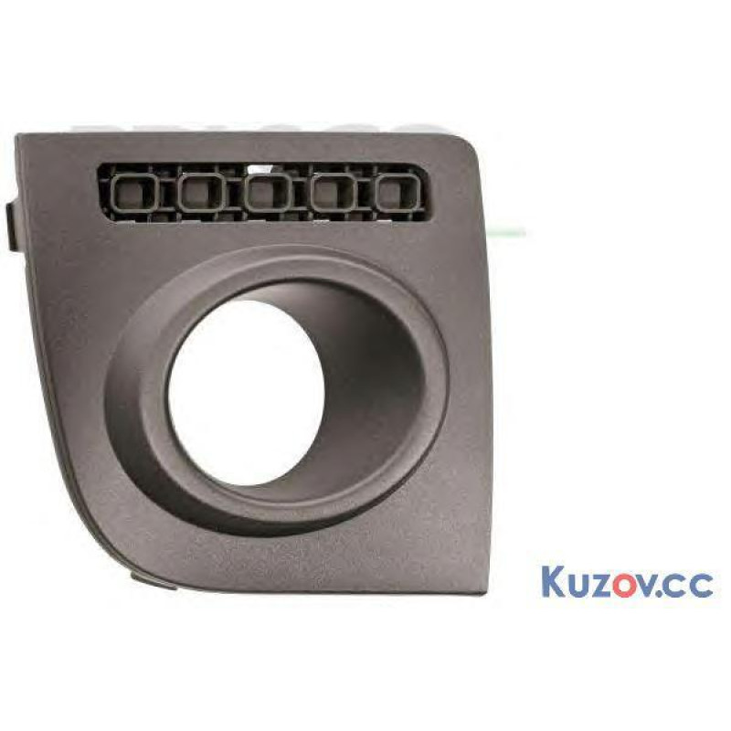 Решітка переднього бампераа ліва Ford Fusion 06-12 (Tempest) з отвором