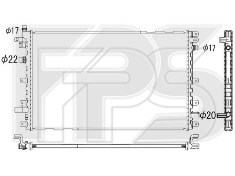 Радіатор охолодження батареї Chevrolet Volt (Koyorad)