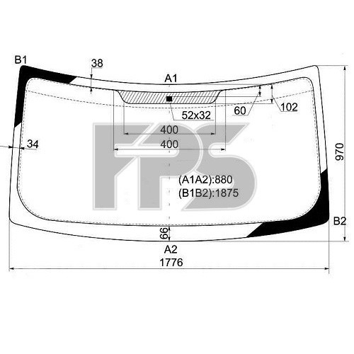Лобове скло Ford Transit 2000-2014 Sekurit