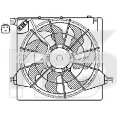 Вентилятор в сборе Hyundai Santa Fe 2 (AVA) FP 32 W175