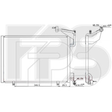 Радіатор кондиціонера Ford Fiesta (Koyorad) FP 28 K089-X