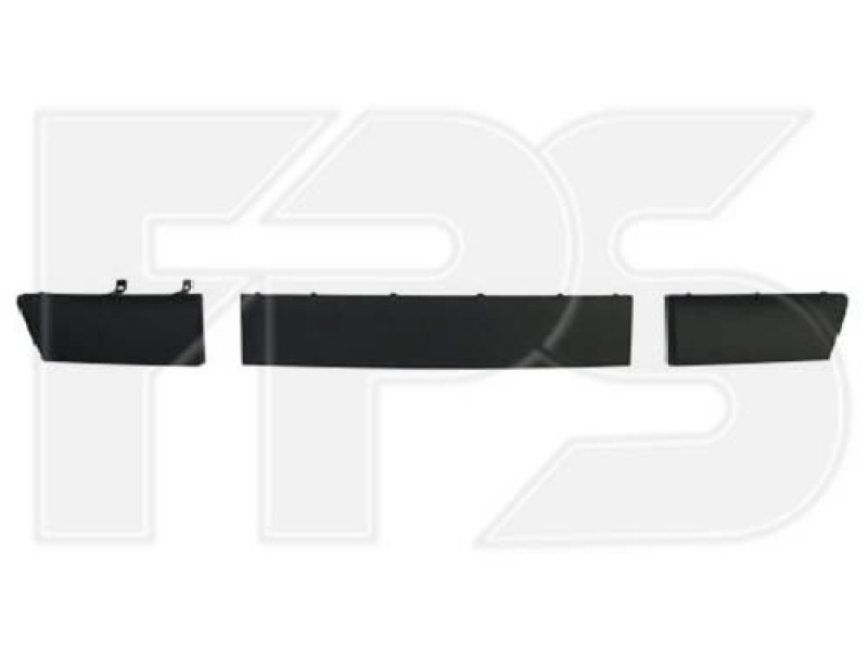 Накладка переднього бампера Renault Clio 09-12 (FPS) компелкт