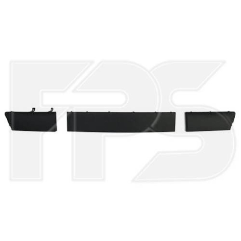 Накладка переднього бампера Renault Clio 09-12 (FPS) компелкт