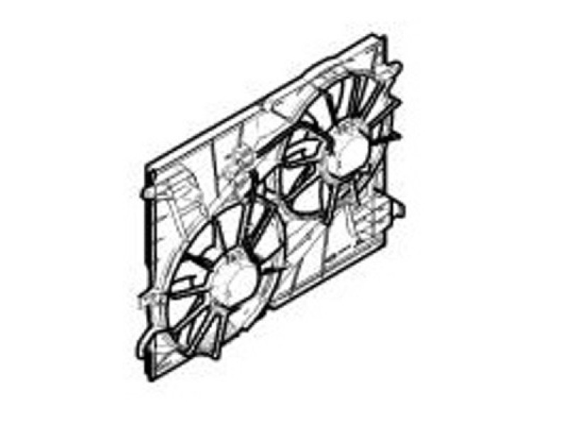 Вентилятор радіатора в зборі Chevrolet Captiva (FPS) FP 17 W223