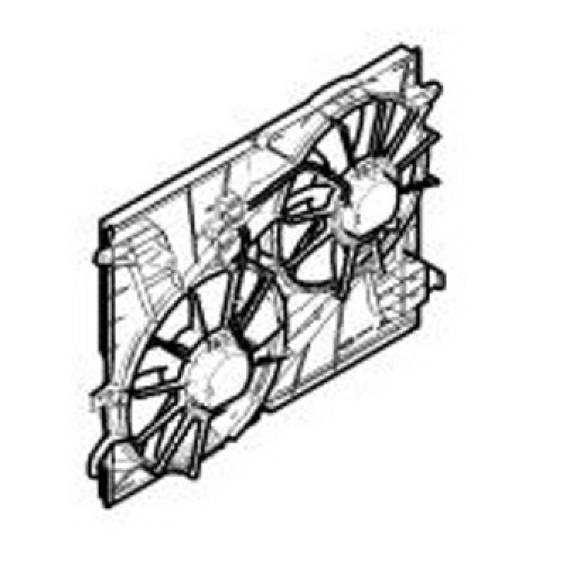 Вентилятор радіатора в зборі Chevrolet Captiva (FPS) FP 17 W223