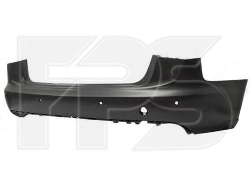 Бампер задній з отворами під парктронік Audi A6 C7 2011-2014 FPS