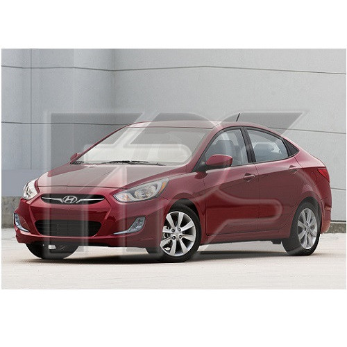 Молдинг лобового скла Kia Rio 2011-2014 (Icor) 4440ASMH