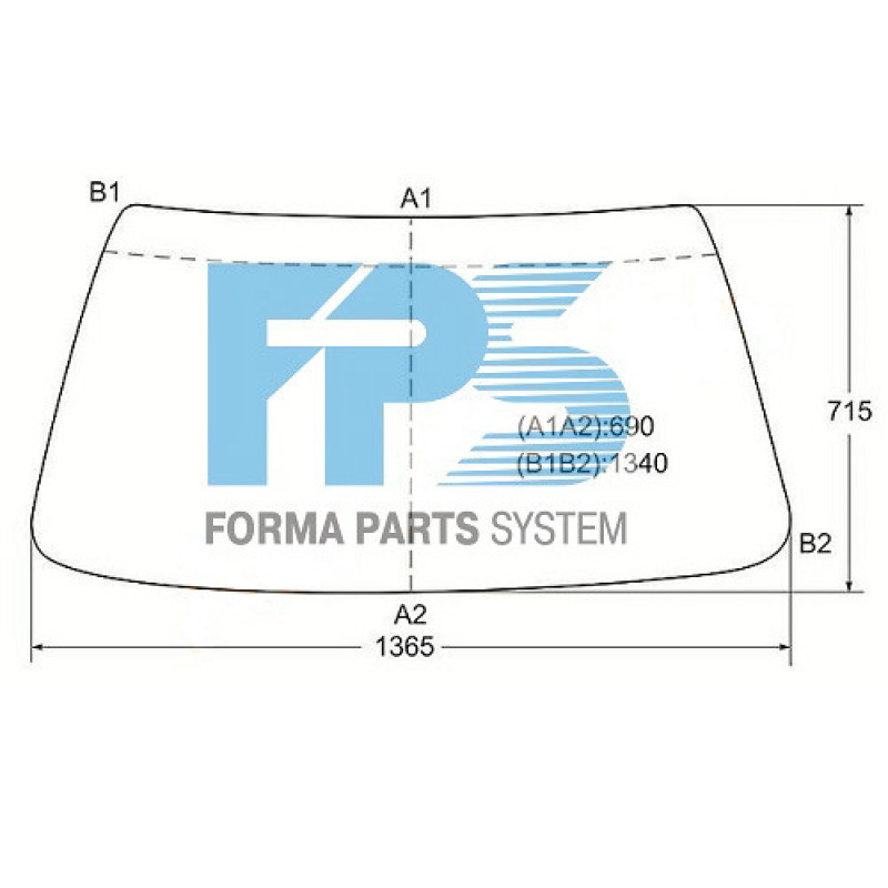 Молдинг лобового скла BMW 3 E30 82-93 (XYG)