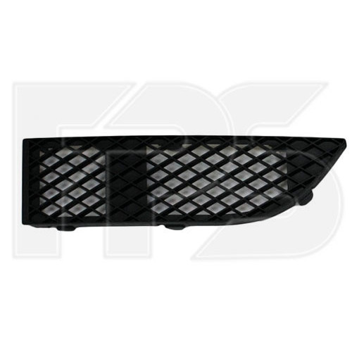 Решітка переднього бампера ліва BMW 7 E65 2001-2005 (чорна) FPS 51117135563