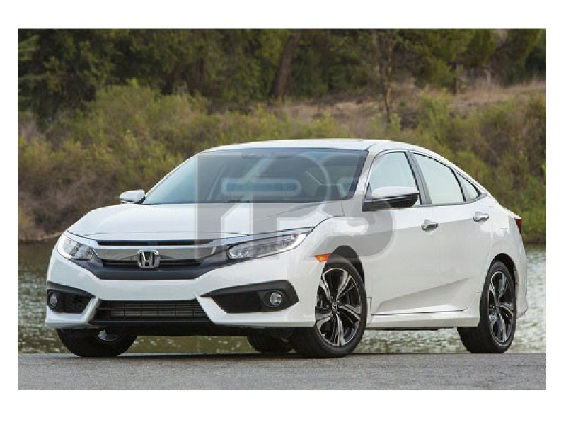 Скло дверне переднє ліве Honda Civic FC 16 - седан (XYG)