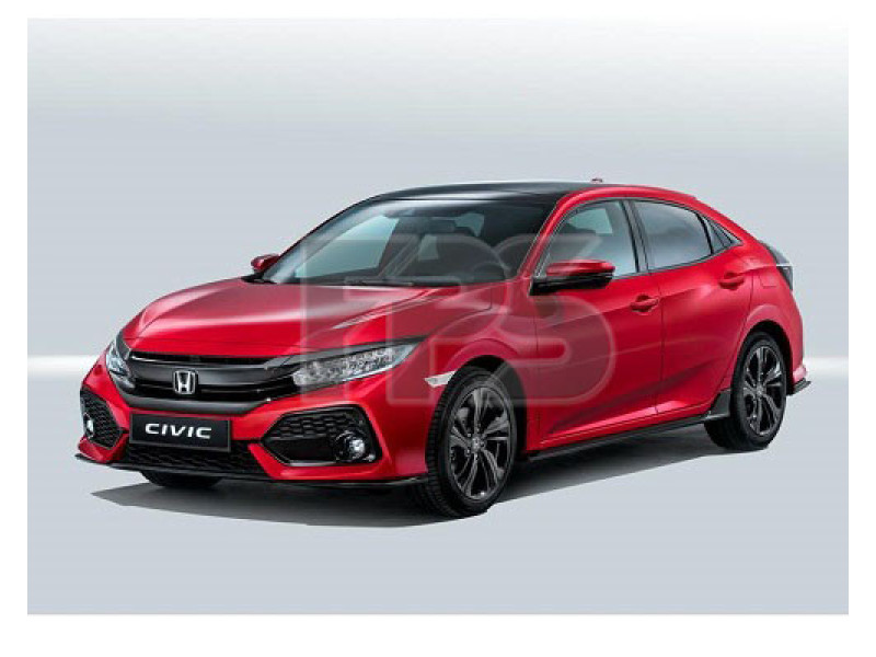 Скло дверне переднє ліве Honda Civic 10 FK 16- хетчбек (Sekurit)