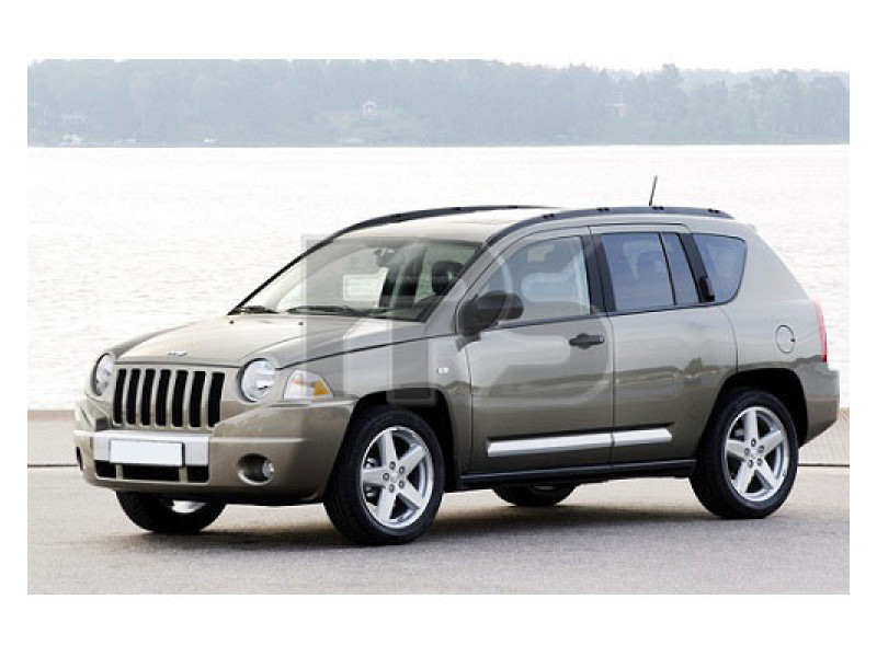 Бічне скло передніх дверей ліве Jeep Compas 07-16 (Sekurit)