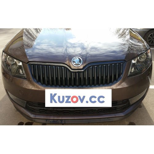 Рамка решітки радіатора чорна Skoda Octavia A7 2013-2017 (Тайвань) 5E0853761AF9R