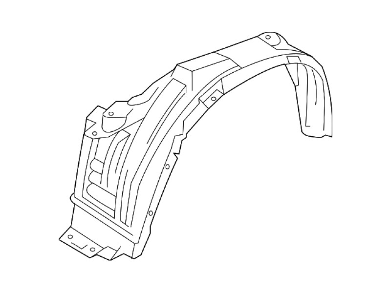 Підкрилок передній лівий Mitsubishi ASX 2010-2015 FPS 5370A753