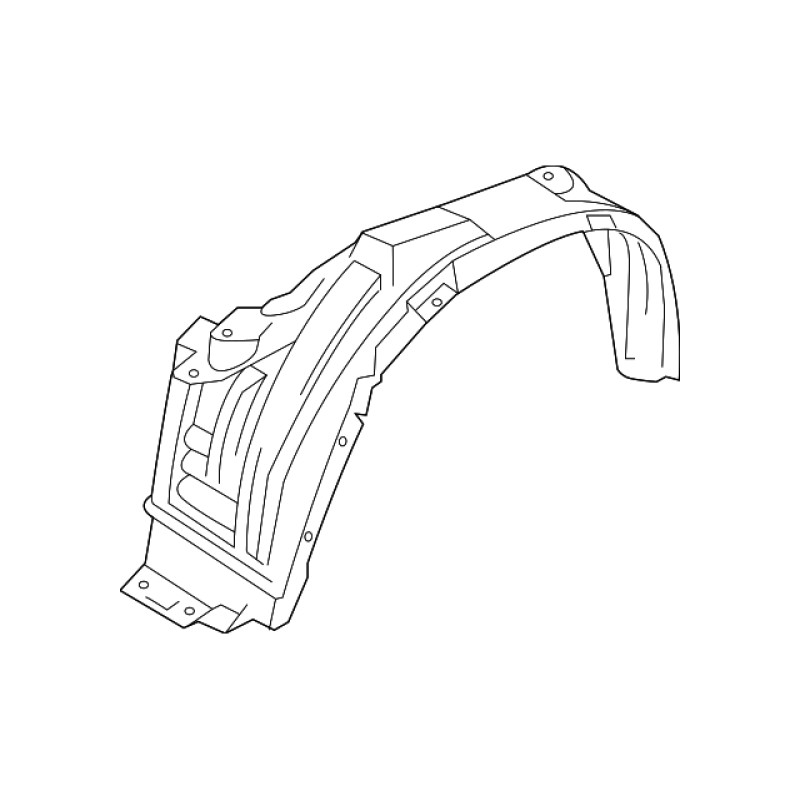Підкрилок передній правий Mitsubishi ASX 2010-2013 FPS 5370A754