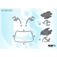 Молдинг лобового скла Peugeot 405 1987-1996 ущільнювальна гумка скла