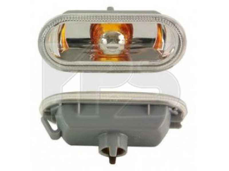 Повторювач повороту на крилі VW, Seat (TYC) прозорий, жовта вставка 7H0949117A