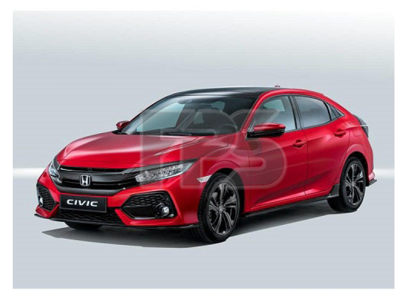 Скло дверне заднє ліве Honda Civic 10 FK 16- хетчбек (XYG)
