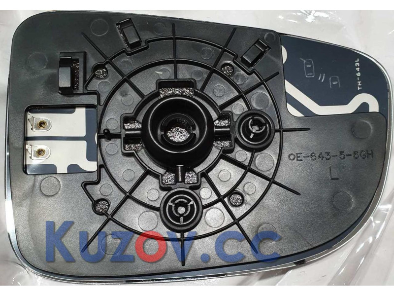 Вкладиш дзеркала лівий (з отвором для сліпої зони) Mazda 6 GJ, 3 BM 2012-2018 FPS GHR5-69-1G7