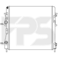 Радіатор охолодження двигуна Renault Kangoo 03-09 (1.6 бензин) (FPS) мех. збірка