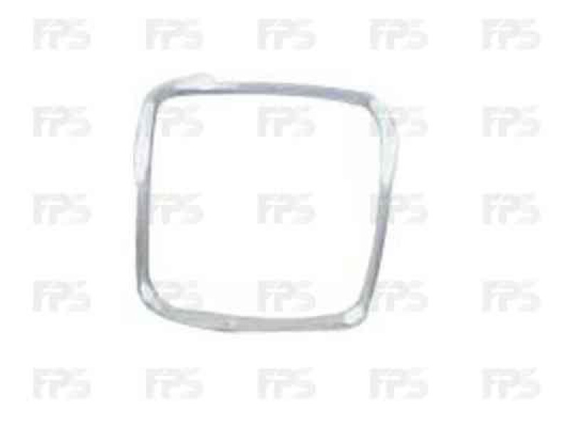 Рамка решітки радіатора BMW 5 E34 88-93 ліва, хром (LKQ) 51131973897