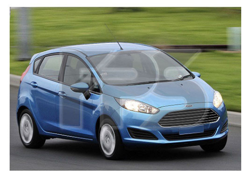 Лобове скло Ford Fiesta 12-17 (Sekurit) датчик, обігрів, камера, акустичне