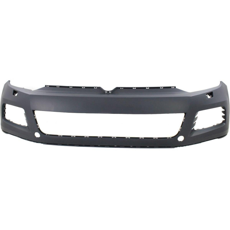 Бампер передній з отворами під омивач фар VW Touareg 2010-2014 LKQ 7P6807221CGRU