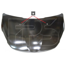 Капот круглі отвори під омивач Peugeot 208 2012- FPS