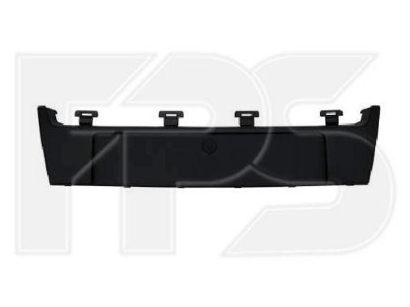 Накладка переднього бампера під номерний знак Renault Scenic 09-12 (FPS)