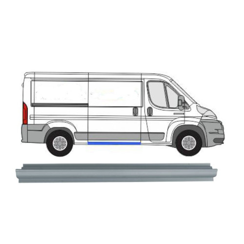 Ремчастина бічній правої двері нижня Citroen Jumper / Peugeot Boxer 2006-2014 (FPS)