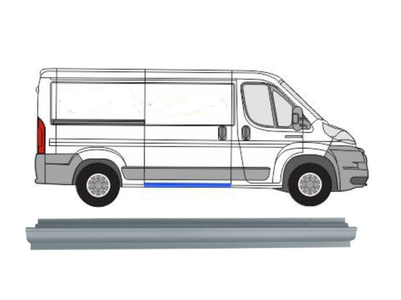 Ремчастина бічній правої двері нижня Citroen Jumper / Peugeot Boxer 06-14 (FPS)