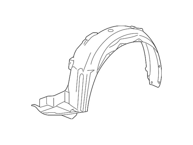 Підкрилок передній правий Honda Accord 8 седан 2008-2012 Tempest 74100TA5A00