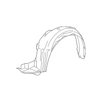 Підкрилок передній лівий Honda Accord 8 седан 2008-2012 USA Tempest 74150TA5A00