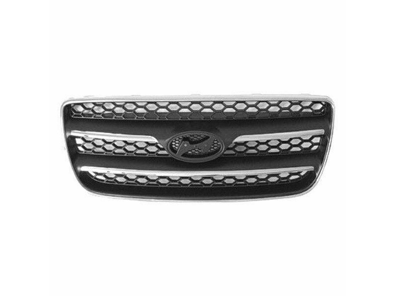 Решітка радіатора Hyundai Santa Fe 2 CM 06-10 хром-чорна (FPS) 865602B020