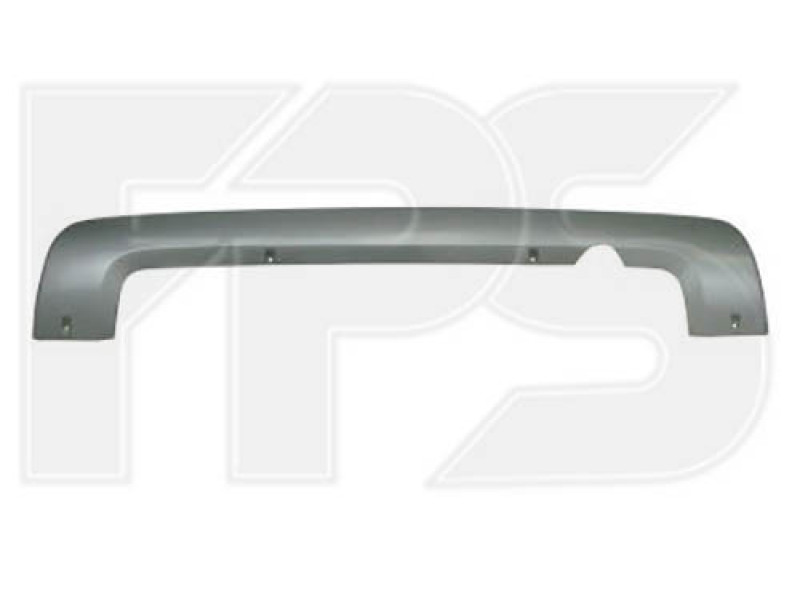 Накладка заднього бампера (сірий металік) Citroen Berlingo / Peugeot Partner 08-18 (FPS)