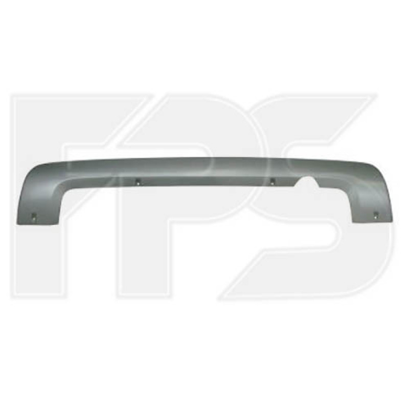 Накладка заднього бампера (сірий металік) Citroen Berlingo / Peugeot Partner 08-18 (FPS)