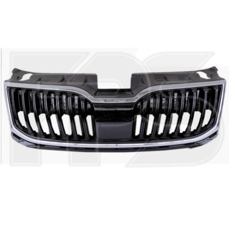 Решітка радіатора з молдингом Skoda Octavia A7 17-20 (FPS) 5E0853653AZD4, 5E0853761C