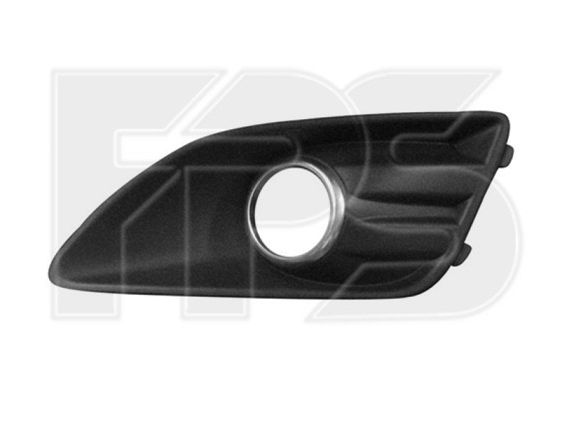 Решітка бампера ліва (з отв. хром окуляр) Ford C-Max Hybrid 13-17 USA (FPS)