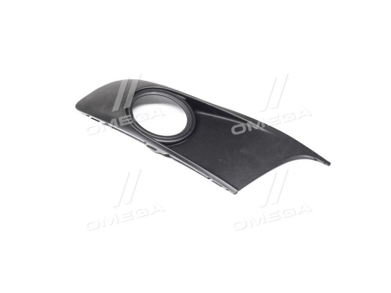 Решітка переднього бампера VW Caddy 3 11-15 ліва (Tempest) з отвором чорна