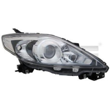 Фара передня Mazda 5 (CR19) 08-10 ліва темна H7/HB3 (TYC) CD87-51-0L0B