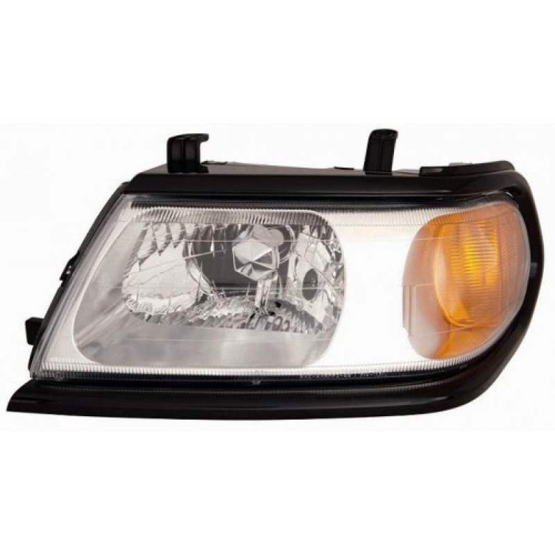 Фара передня Mitsubishi Pagero Sport 06-08 права чорна рамка (Depo) 8301A316XA
