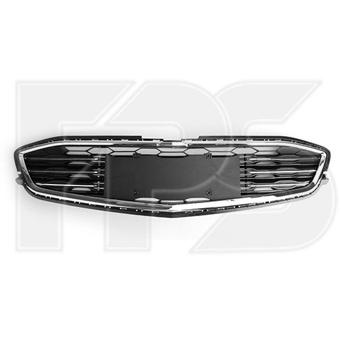 Решітка бампера середня Chevrolet Malibu 2016-2019 (з хром. молдингами) (FPS)