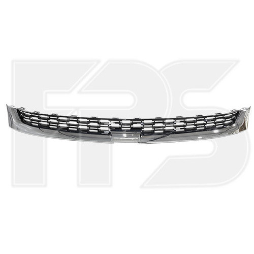 Решітка рідатора верхня Chevrolet Malibu 14-15 (з хром. молдингом) (FPS)