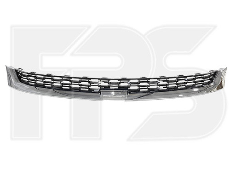 Решітка рідатора верхня Chevrolet Malibu 14-15 (з хром. молдингом) (FPS)